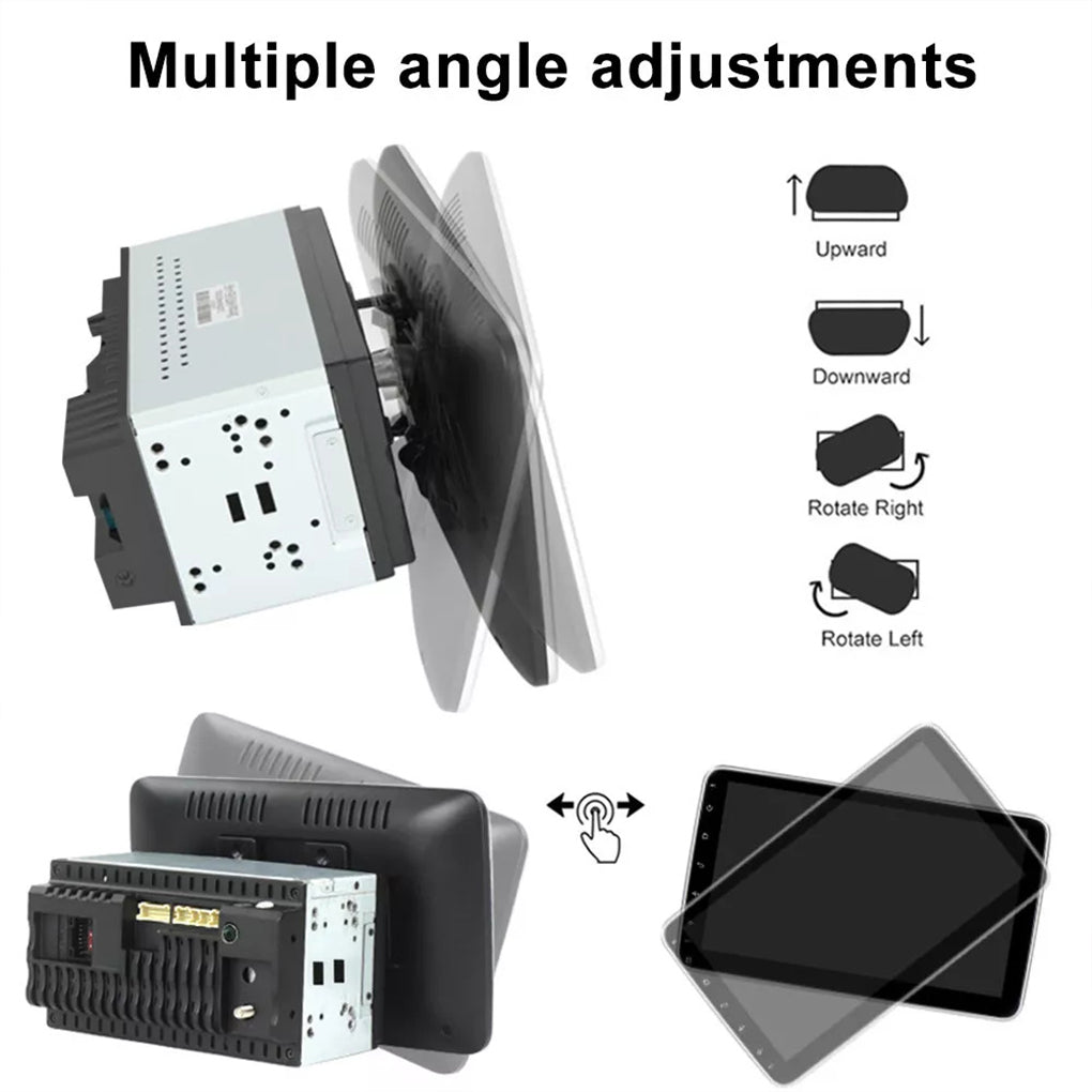 10.1'' Rotatable Touch Screen Android 14 Car Stereo Radio Double 2DIN GPS Wifi