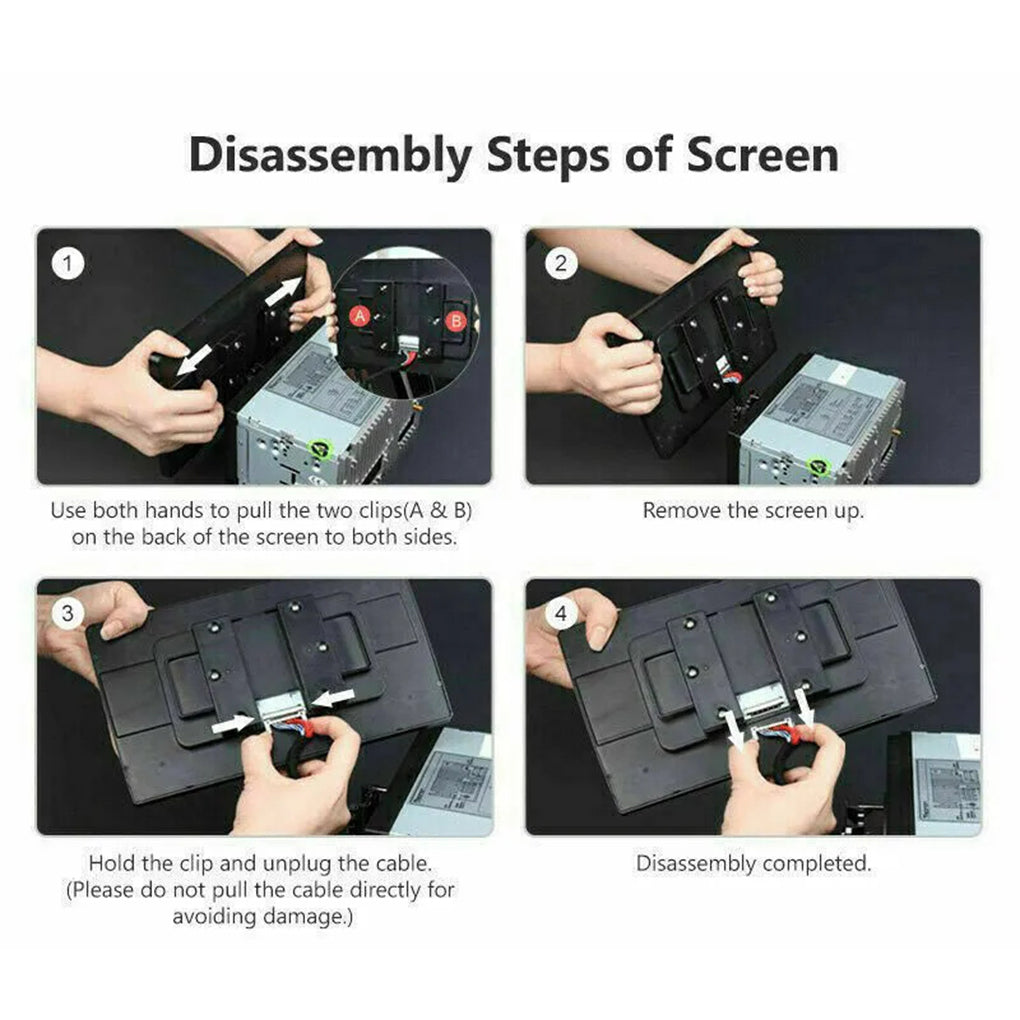 10.1'' Rotatable Touch Screen Android 14 Car Stereo Radio Double 2DIN GPS Wifi