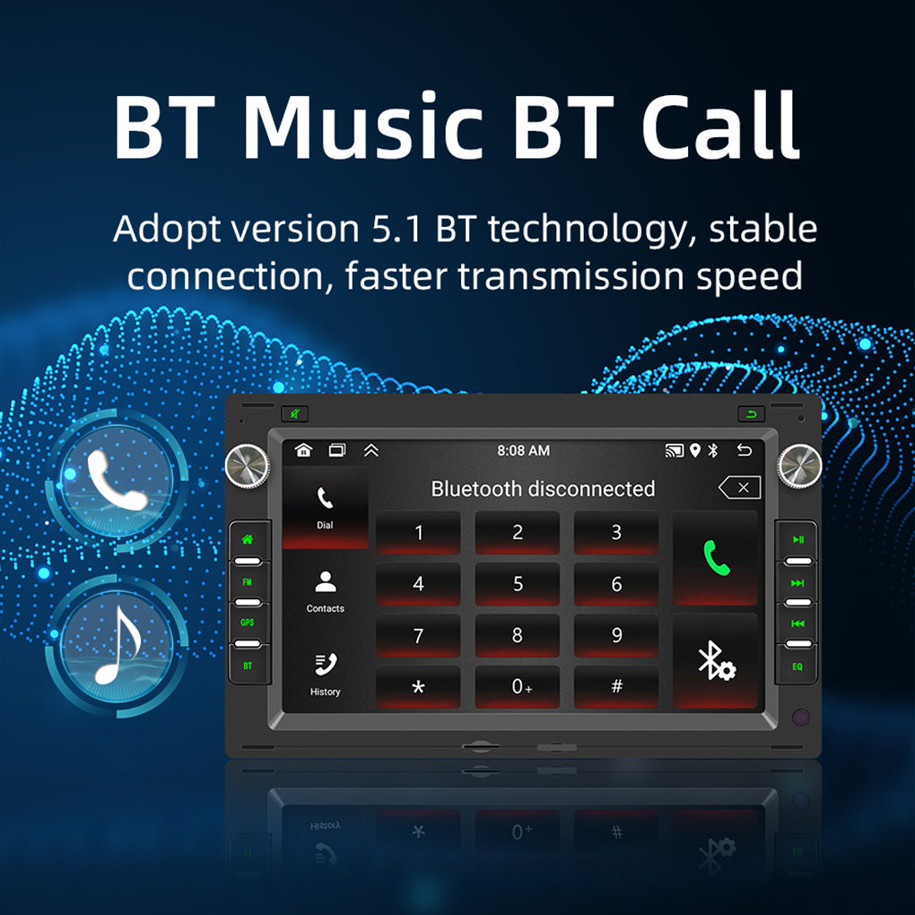 DAB+ Android 14 Car Radio GPS Navi For VW Polo 9N Golf Jetta MK4 Passat+Camera