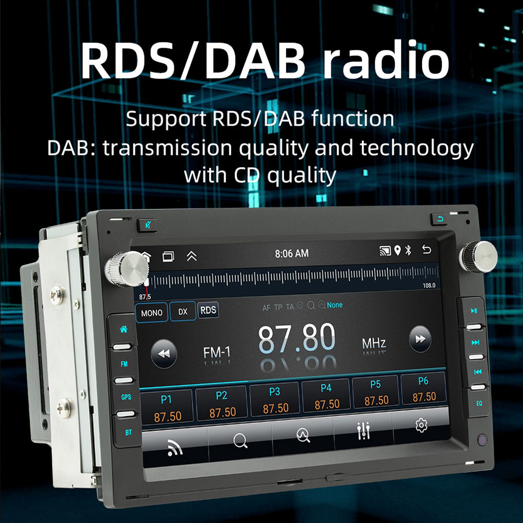 DAB+ Android 14 Car Radio GPS Navi For VW Polo 9N Golf Jetta MK4 Passat+Camera