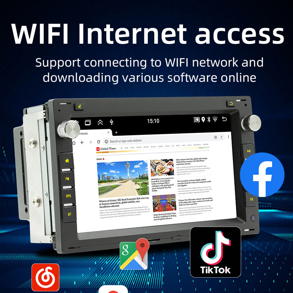 DAB+ Android 14 Car Radio GPS Navi For VW Polo 9N Golf Jetta MK4 Passat+Camera