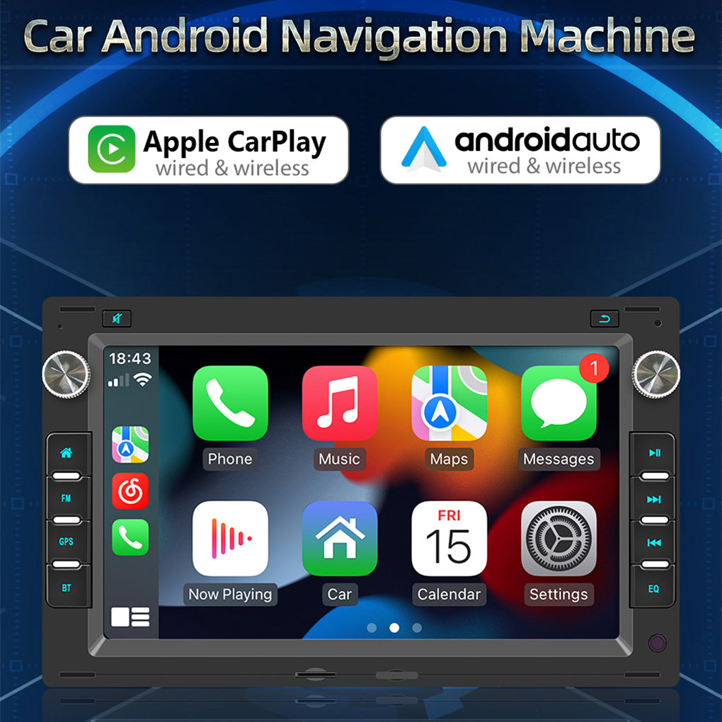 DAB+ Android 14 Car Radio GPS Navi For VW Polo 9N Golf Jetta MK4 Passat+Camera