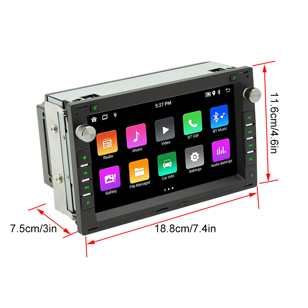 DAB+ Android 14 Car Radio GPS Navi For VW Polo 9N Golf Jetta MK4 Passat+Camera