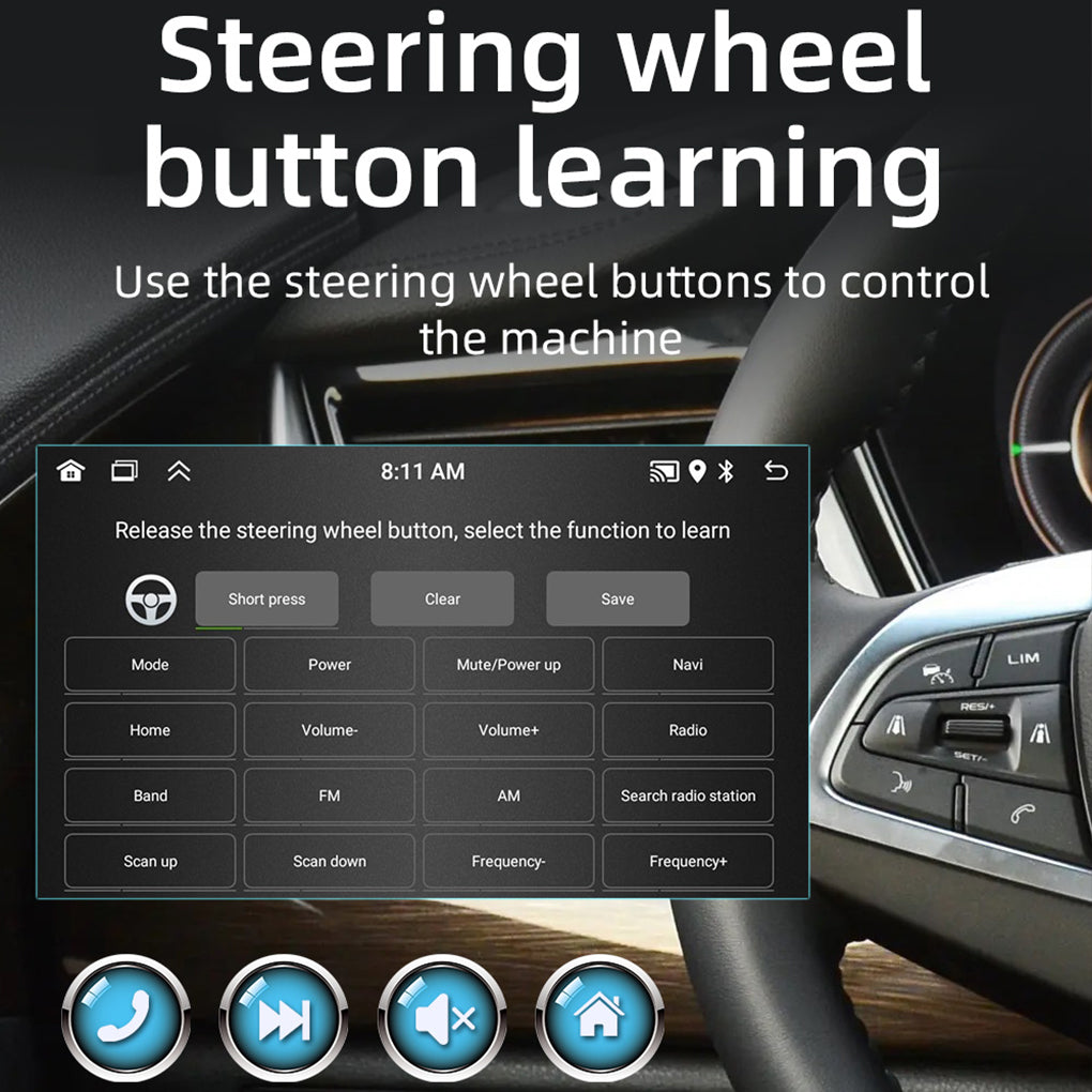 7" 2DIN Android 14 64GB Car Radio GPS Navi For VW Golf MK4 Polo Passat B5 JETTA