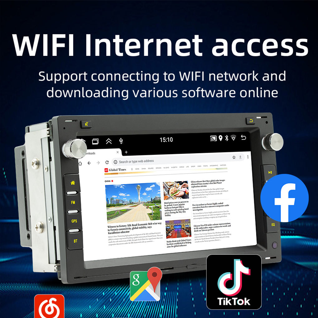 7" 2DIN Android 14 64GB Car Radio GPS Navi For VW Golf MK4 Polo Passat B5 JETTA