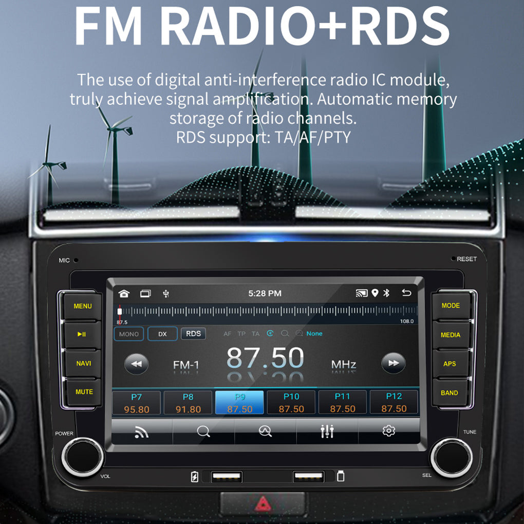 DAB+ 7" Android 13 Car Radio GPS Navi For VW Golf 5 6 Polo T5 Touran with Camera