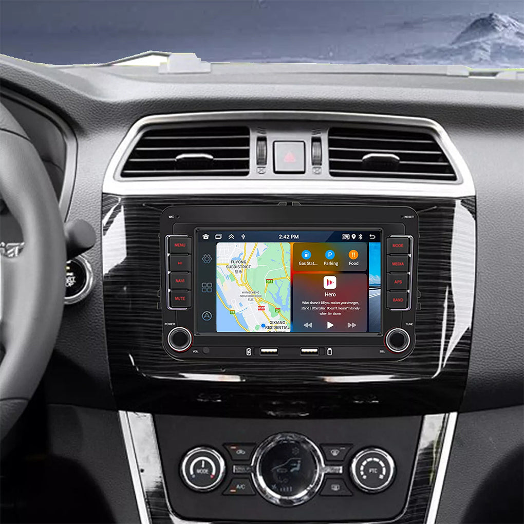 7 inch Android 14 dual USB GPS Android navigation for Volkswagen VW Golf MK5 MK6 Jetta Passat CC car radio carplay