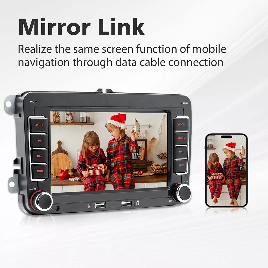 7 inch Android 14 dual USB GPS Android navigation for Volkswagen VW Golf MK5 MK6 Jetta Passat CC car radio carplay