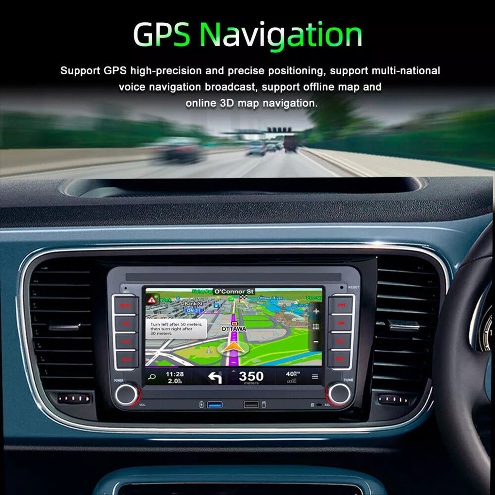 For VW GOLF MK5 MK6 7" Fit Apple Carplay Car Stereo Radio Android 14 GPS Player