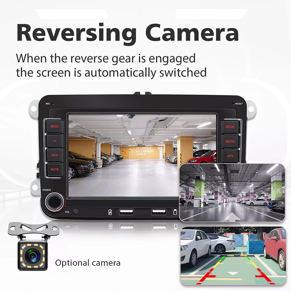 For VW GOLF MK5 MK6 7" Fit Apple Carplay Car Stereo Radio Android 14 GPS Player