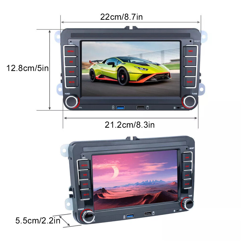 For VW GOLF MK5 MK6 7" Fit Apple Carplay Car Stereo Radio Android 14 GPS Player