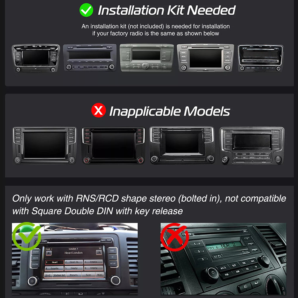 7 inch Android 14GPS Android navigation host reversing image mobile phone interconnection suitable for Volkswagen VW Golf MK5 MK6 Jetta Passat CC car radio carplay