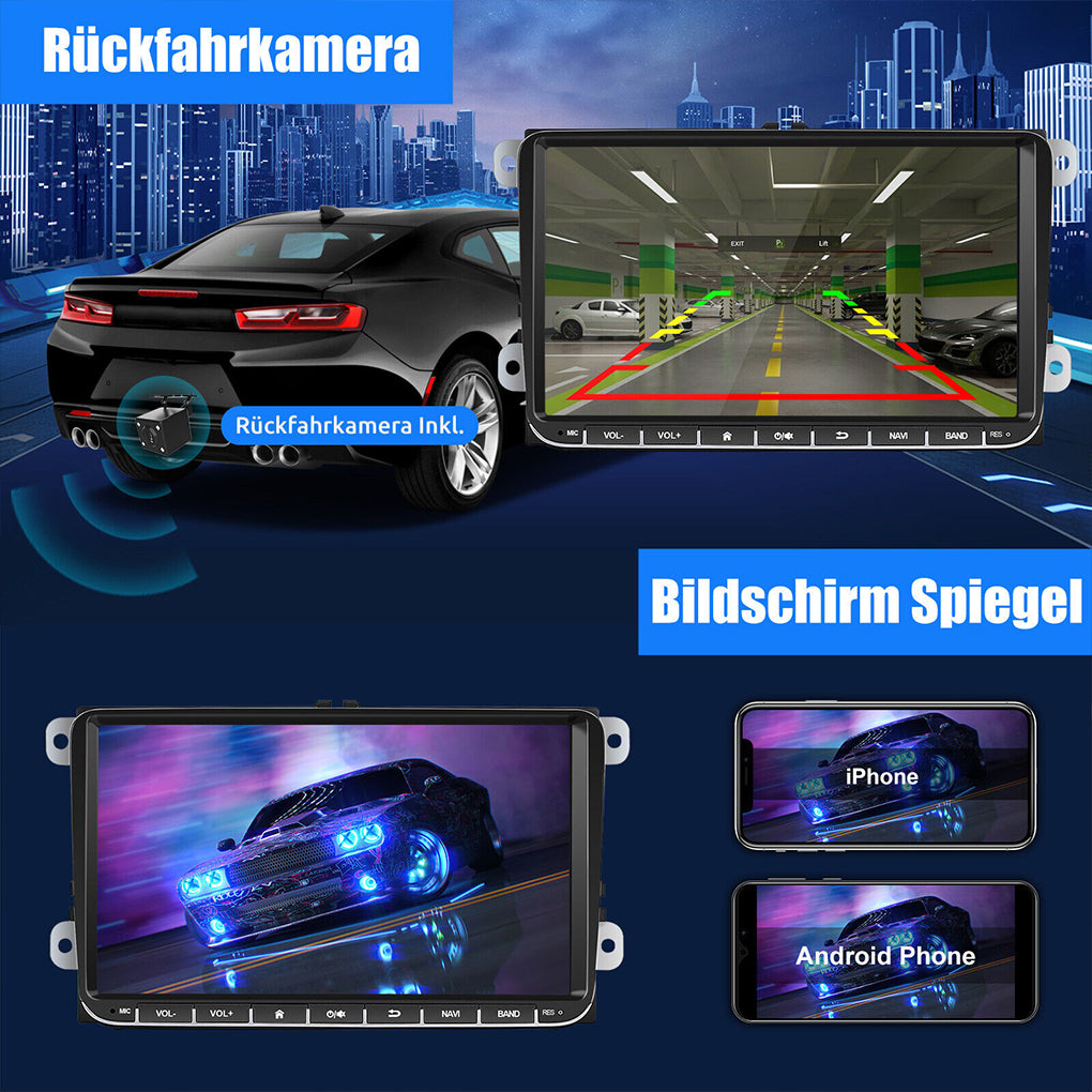 Android 14 Carplay Car Radio GPS NAVI RDS For VW GOLF 5 6 Touran EOS Tiguan Polo