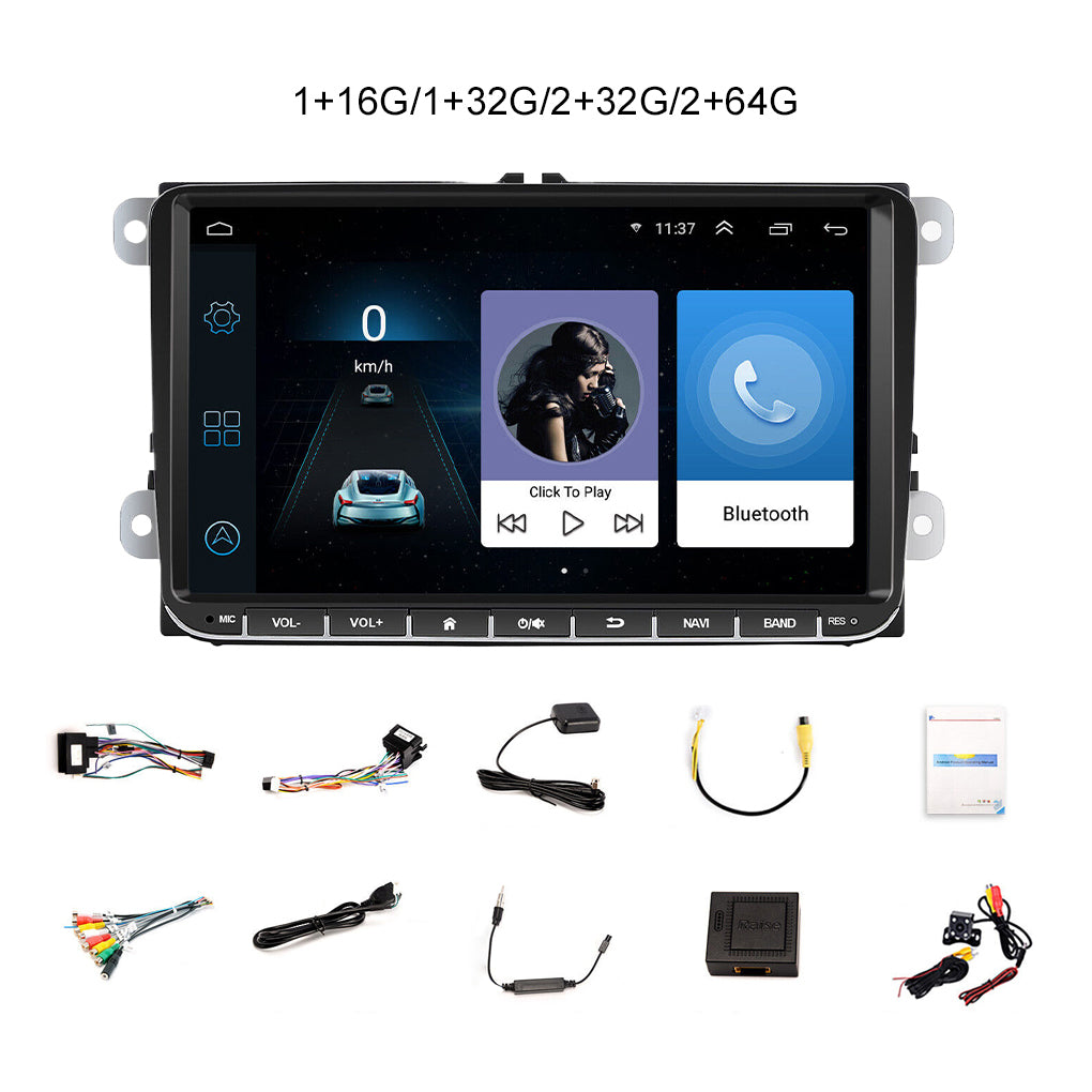 Android 14 Carplay Car Radio GPS NAVI RDS For VW GOLF 5 6 Touran EOS Tiguan Polo