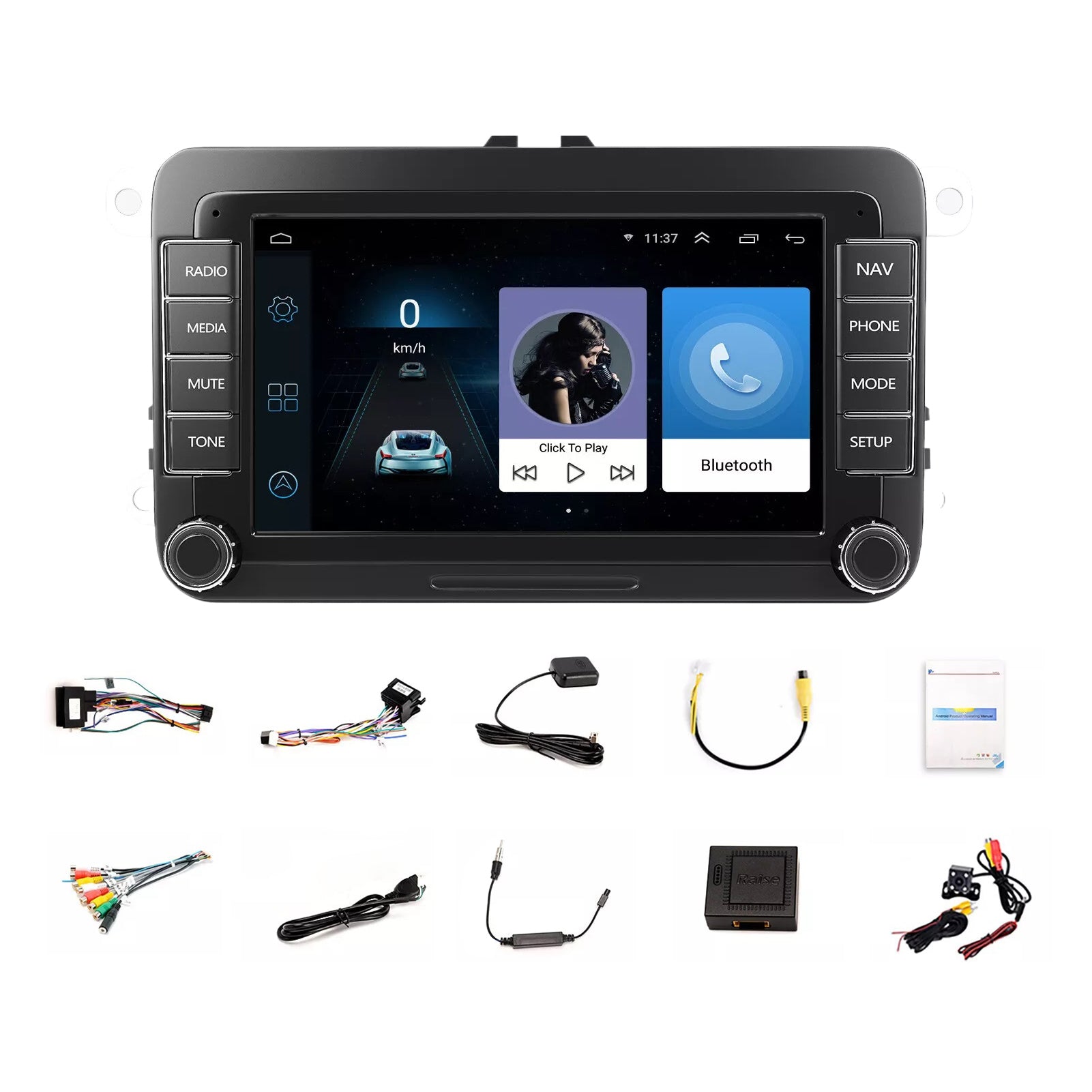 Android 14 Carplay For VW GOLF Polo MK6 9" Car Stereo Radio Android 13 Player+DAB