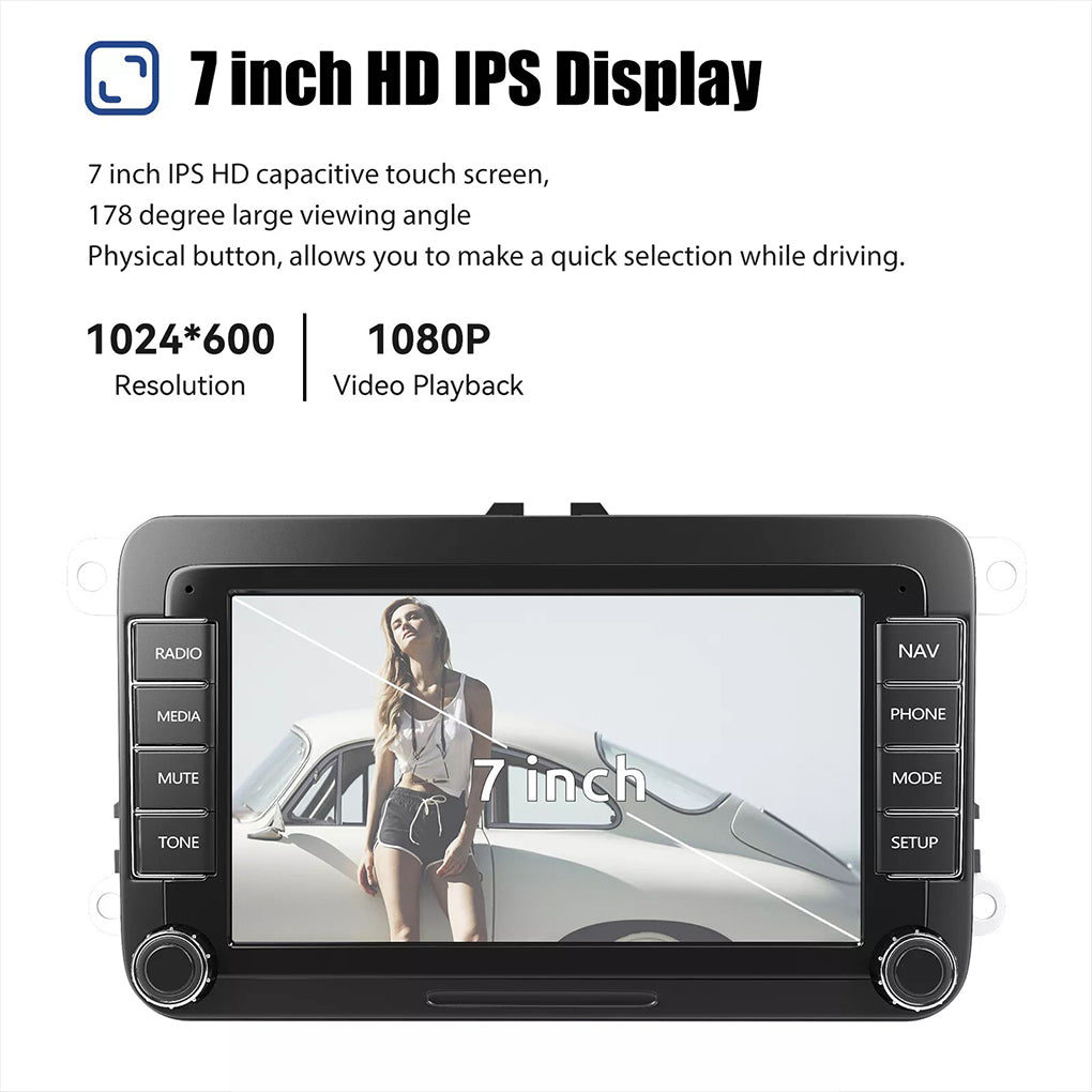 Android 14 Carplay For VW GOLF Polo MK6 9" Car Stereo Radio Android 13 Player+DAB