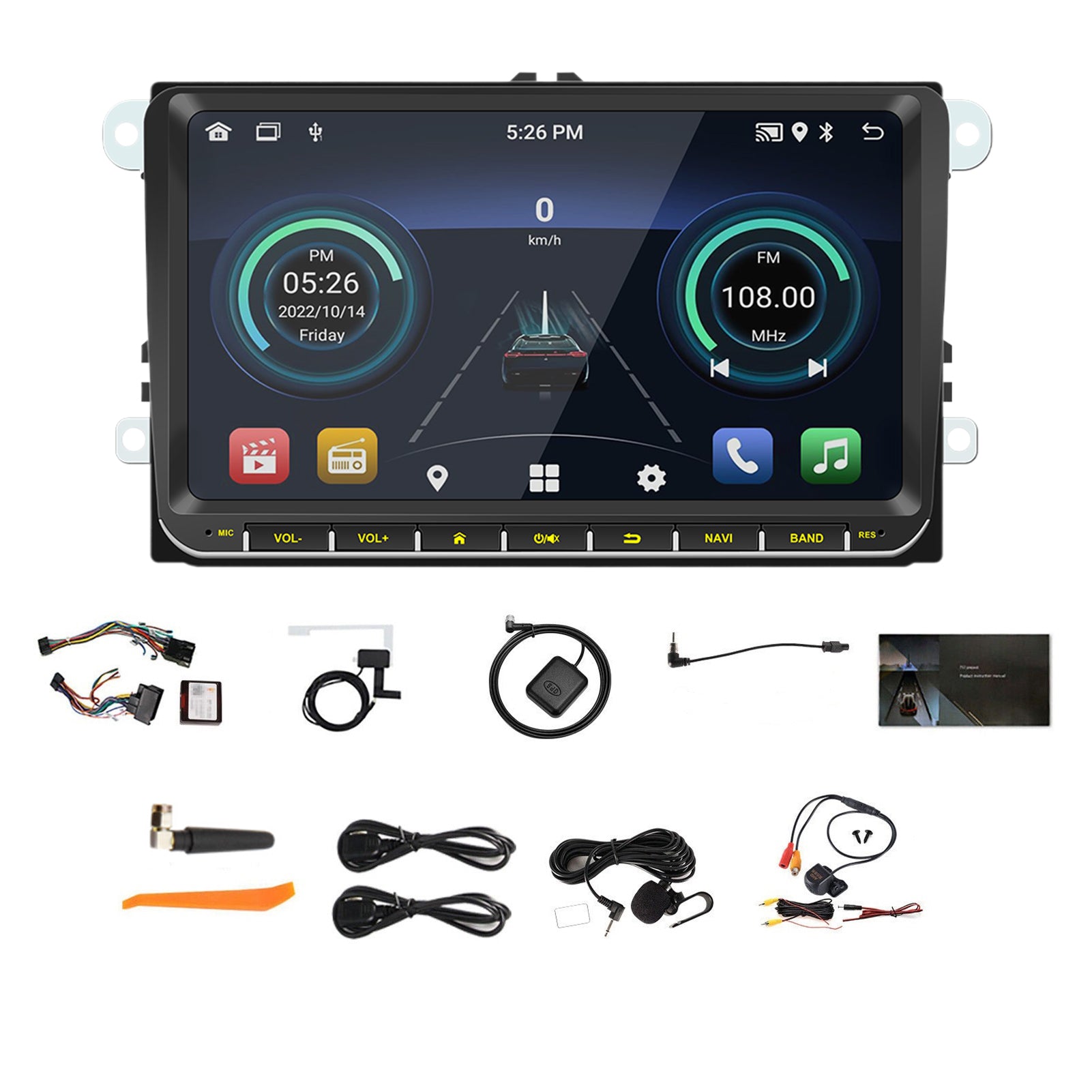 DAB+ 9" Android Car Radio Carplay GPS For VW Golf 5 6 Polo 6R Touran Tiguan Navi