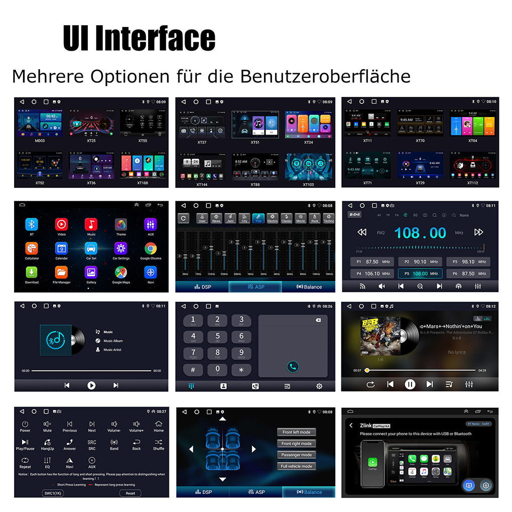 DAB+ 9" Android Car Radio Carplay GPS For VW Golf 5 6 Polo 6R Touran Tiguan Navi
