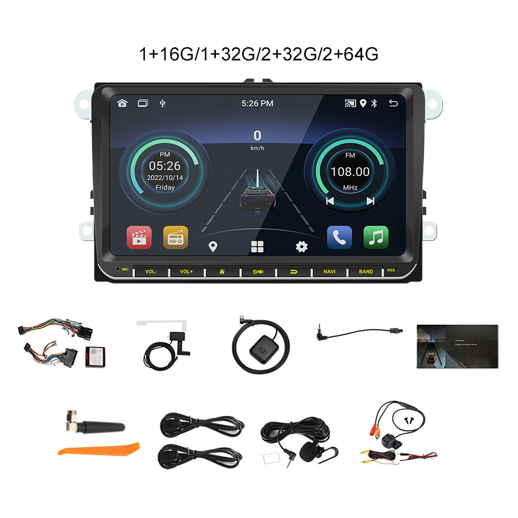 DAB+ 9" Android Car Radio Carplay GPS For VW Golf 5 6 Polo 6R Touran Tiguan Navi