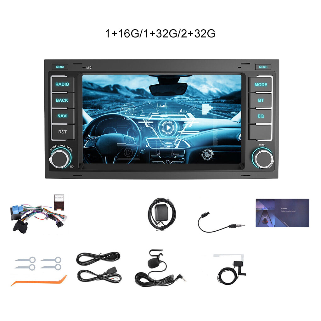 For VW T5 Multivan Transporter DAB+ Android 14 Car Radio Carplay GPS Navi RDS BT