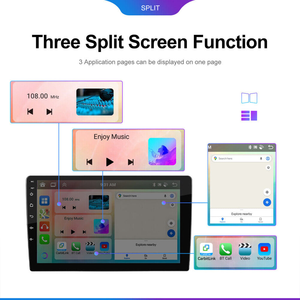 4+64G 8 Core Android 13 Car Radio Apple Carplay GPS Navi for VW Passat B6 B7 CC