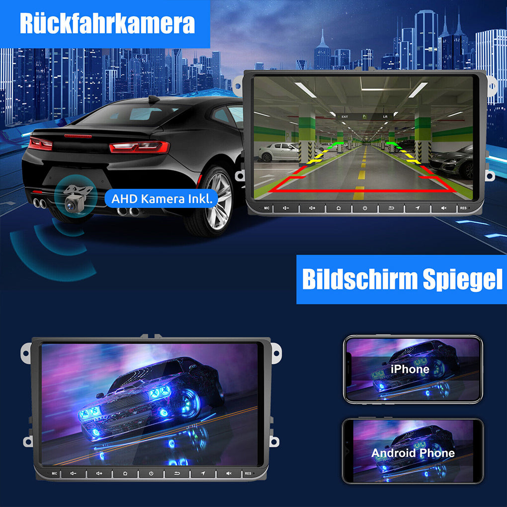 For VW GOLF 5 6 Touran Caddy Passat Car Radio DVR Android 13 Carplay GPS RDS