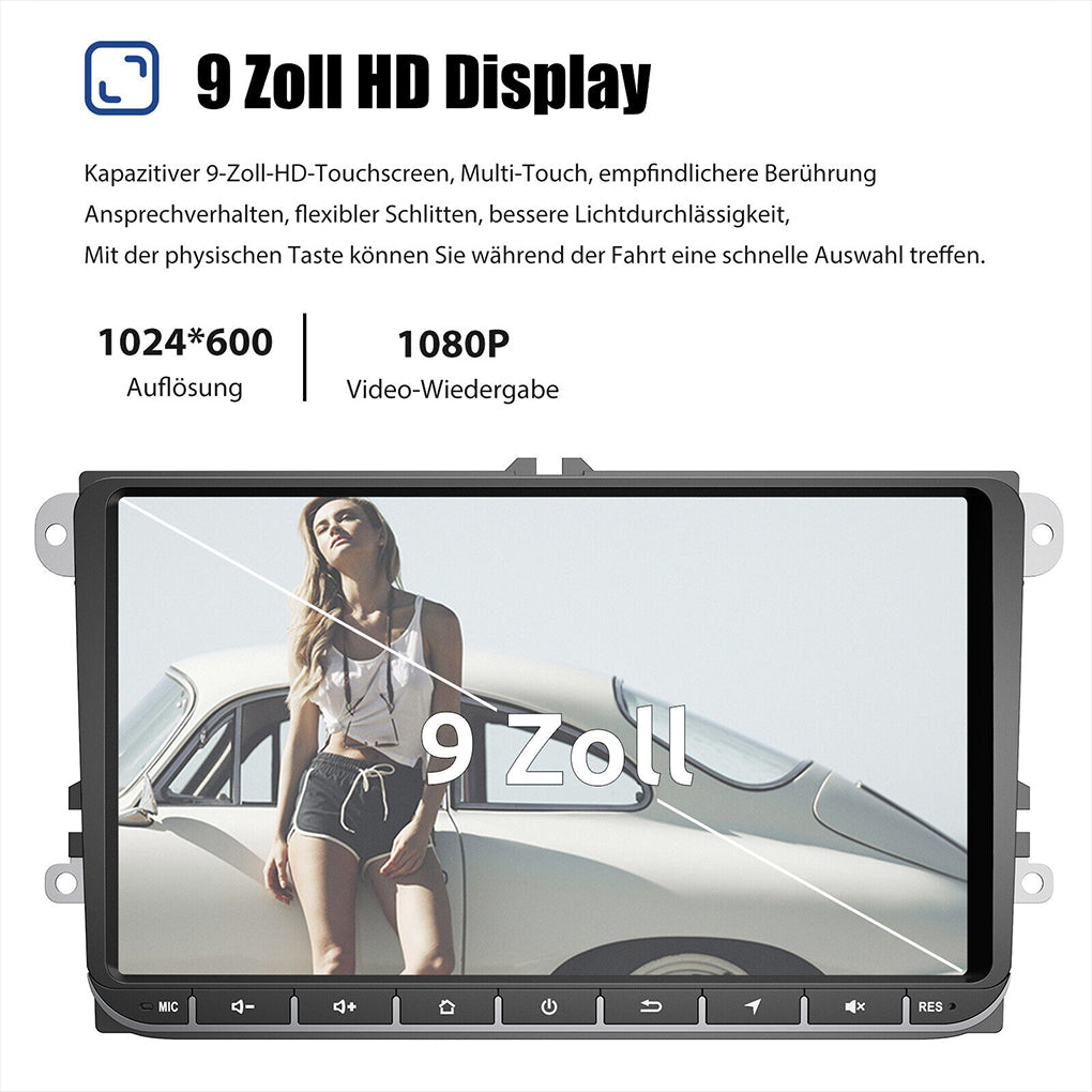 For VW GOLF 5 6 Touran Caddy Passat Car Radio DVR Android 13 Carplay GPS RDS