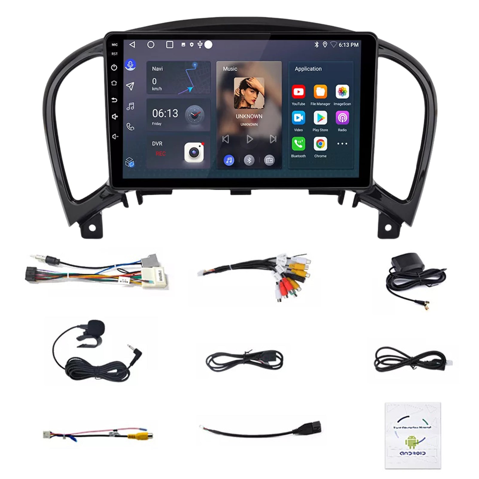 Android 14 Auto&Carplay Car Stereo Radio For Nissan Juke 2010-2014 GPS Navi WIFI