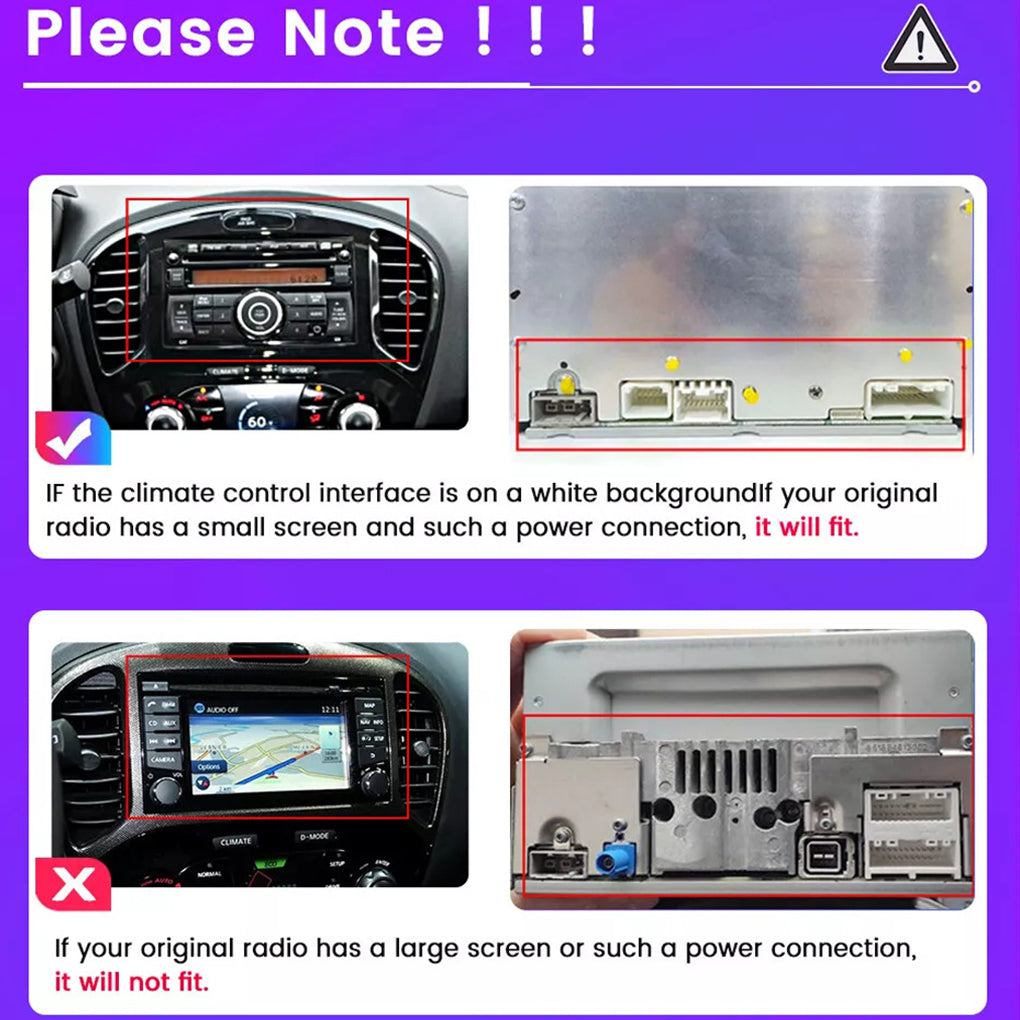 Android 14 Auto&Carplay Car Stereo Radio For Nissan Juke 2010-2014 GPS Navi WIFI