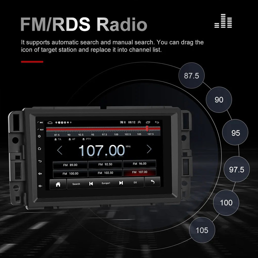 For GMC Yukon Chevy Silverado Sierra Android 14 GPS Navigation Car Radio Stereo Player