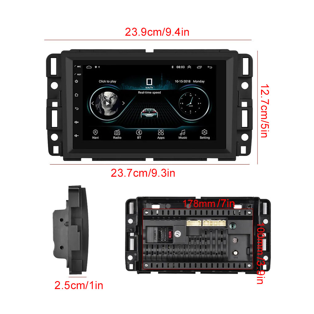 For GMC Yukon Chevy Silverado Sierra Android 14 GPS Navigation Car Radio Stereo Player
