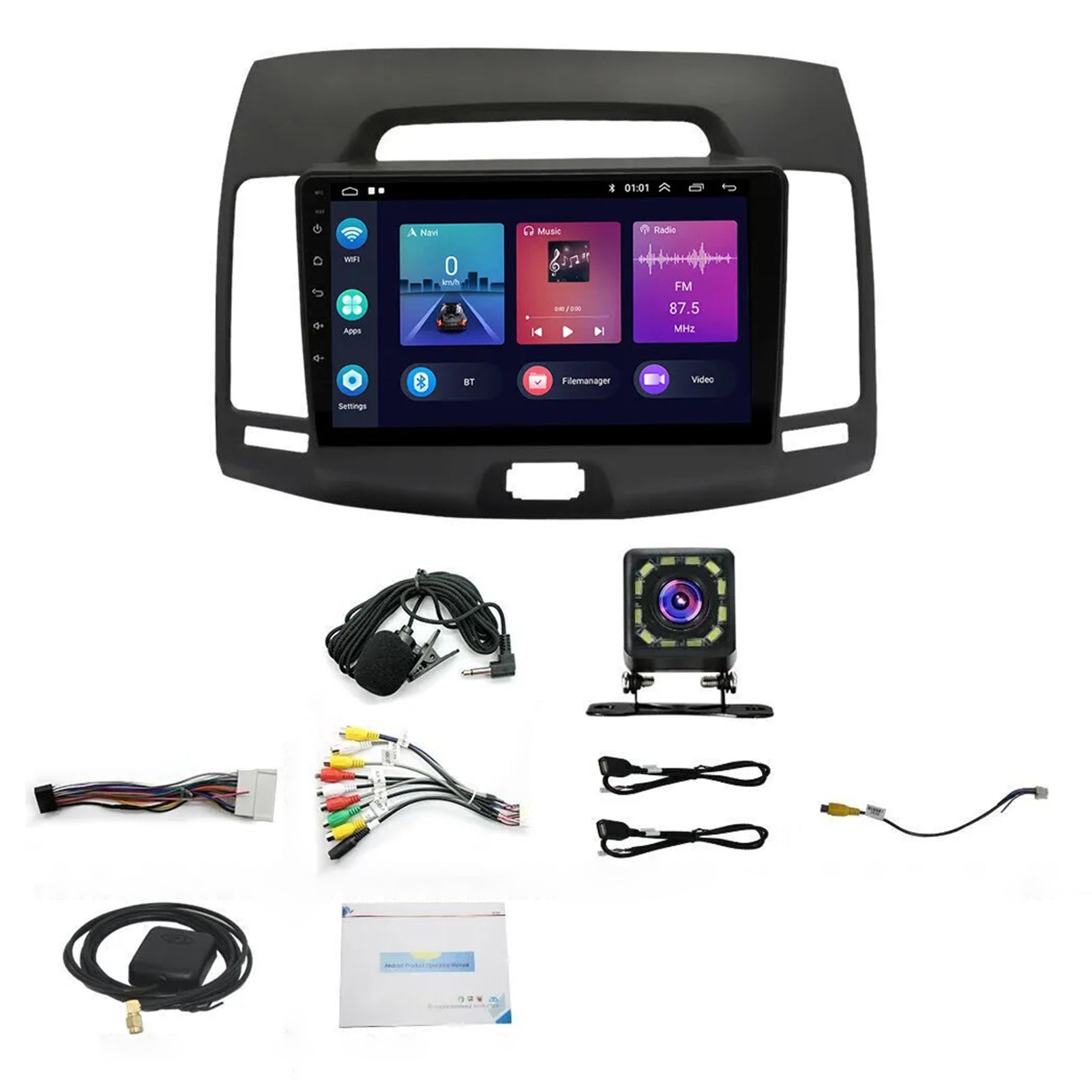 Android 14 Car Stereo Radio GPS Navigation Apple Carplay for Hyundai Elantra 2006-2012