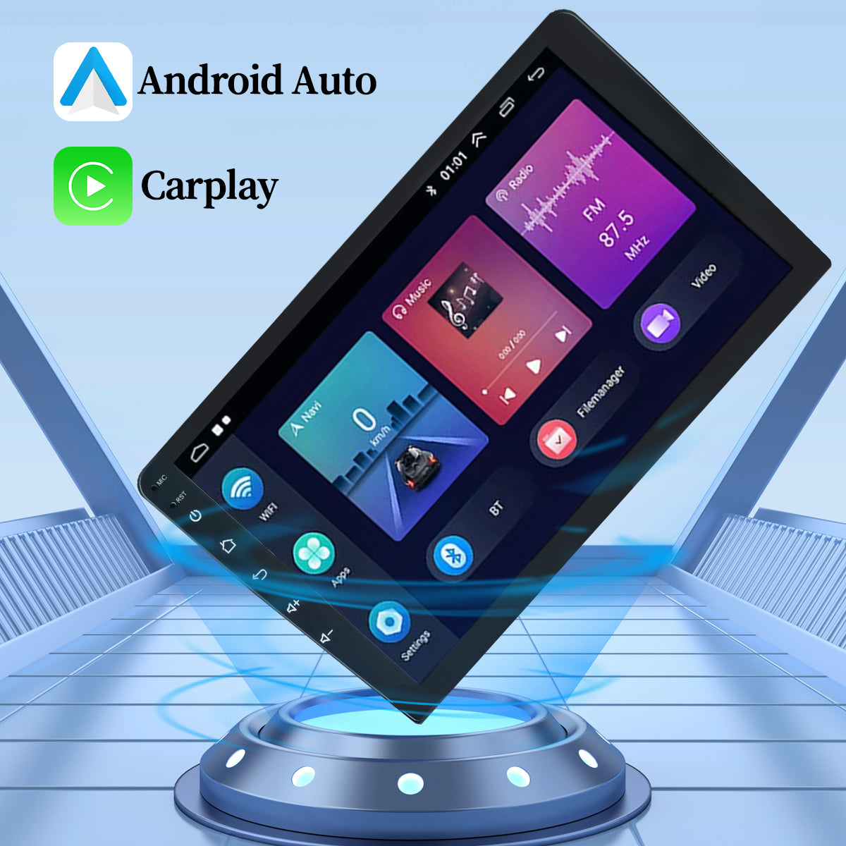 Android 14 Car Stereo Radio GPS Navigation Apple Carplay for Hyundai Elantra 2006-2012