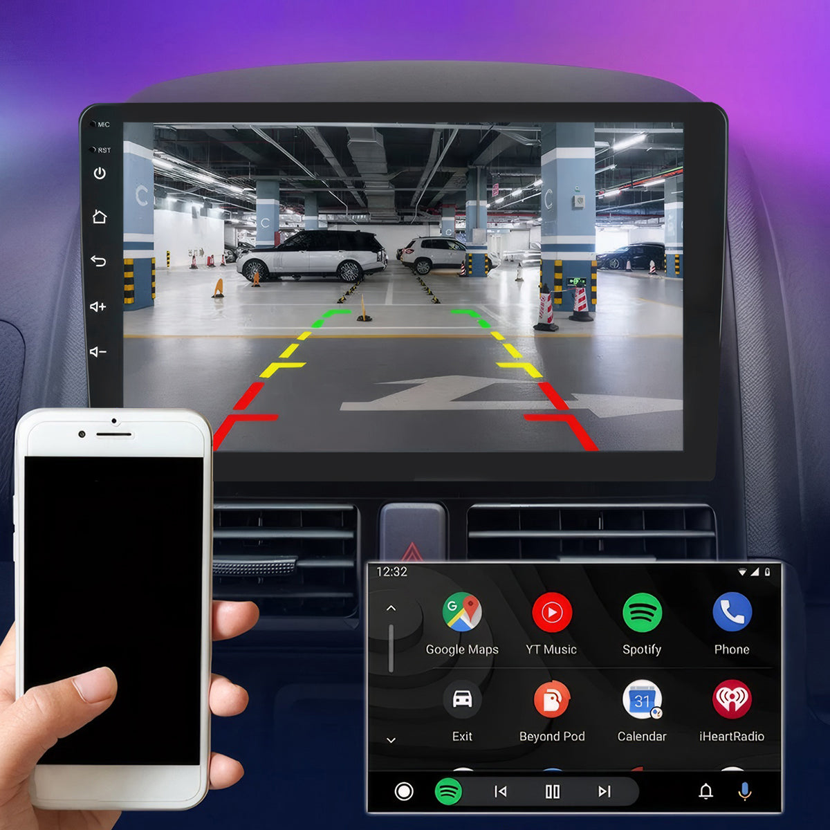 Android 14 Car Stereo Radio GPS Navigation Apple Carplay for Hyundai Elantra 2006-2012