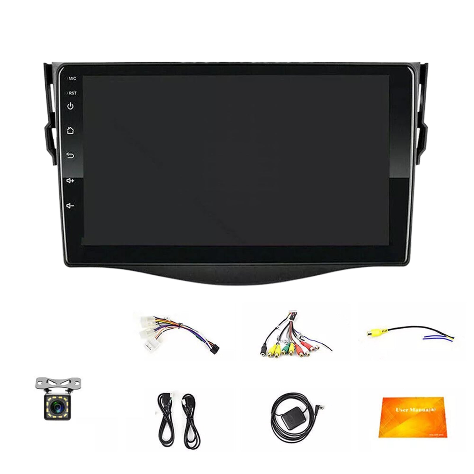 For Toyota RAV4 2007-2012 Apple Carplay Android 13 Car GPS Radio Stereo BT Wifi