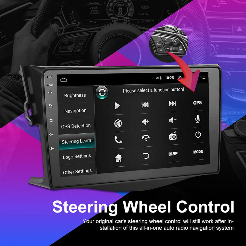 For Toyota RAV4 2007-2012 Apple Carplay Android 13 Car GPS Radio Stereo BT Wifi