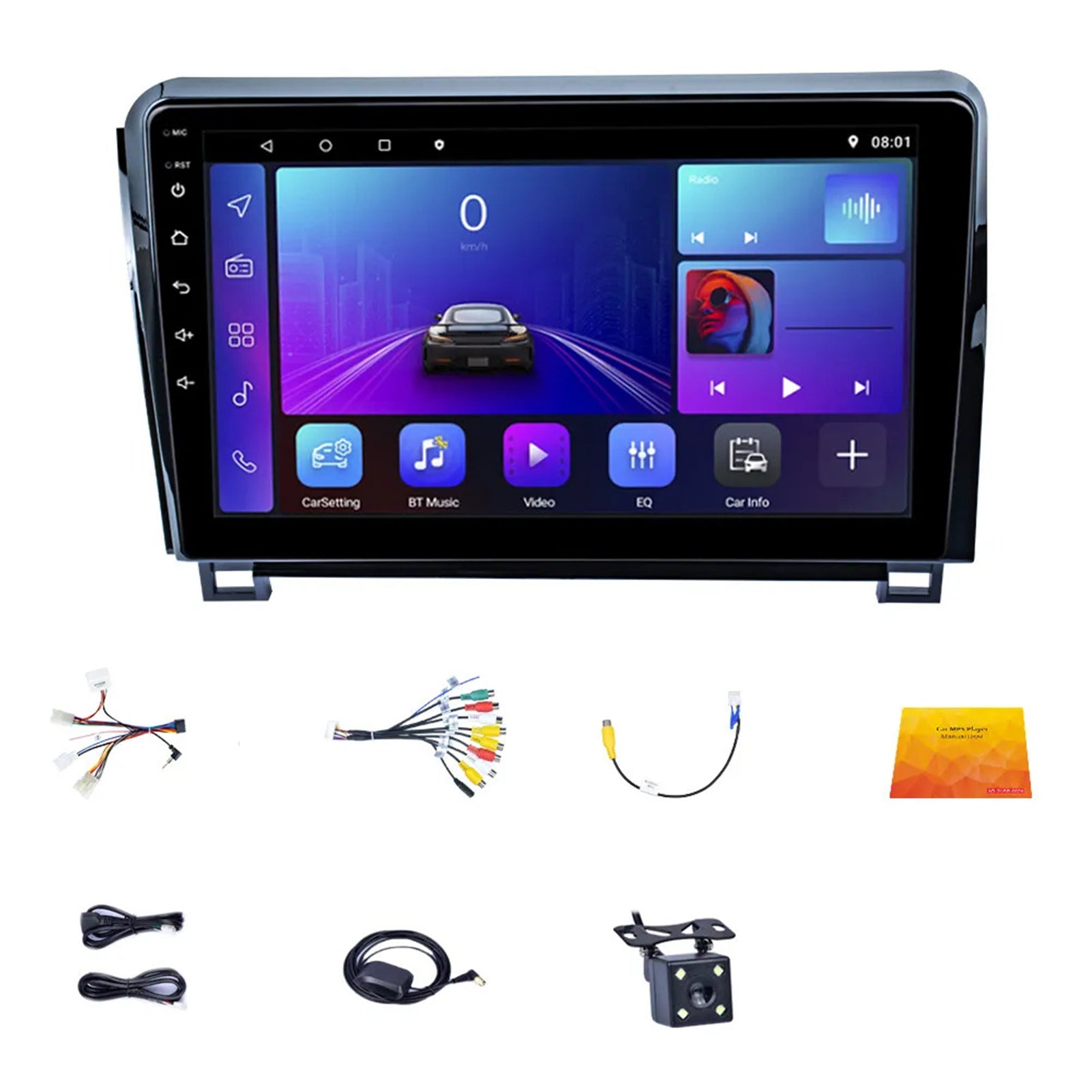For Toyota Tundra 07-13 Sequoia 08-19 Carplay Car Stereo GPS BT Radio WiFi 10.1"