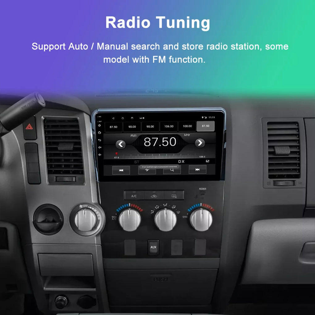For Toyota Tundra 07-13 Sequoia 08-19 Carplay Car Stereo GPS BT Radio WiFi 10.1"