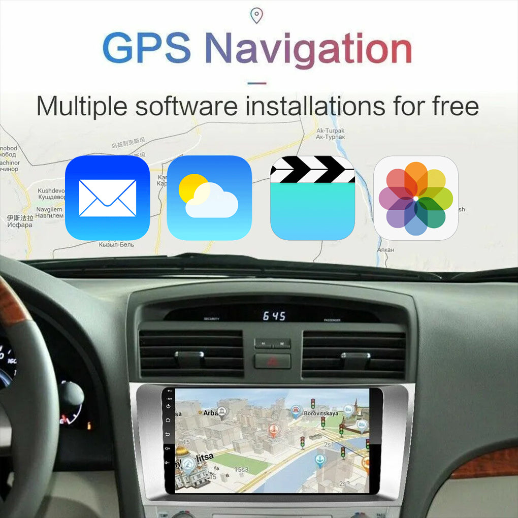 For Toyota Camry 2007-2011 9" Car Stereo Radio Android 14 Carplay GPS Camera