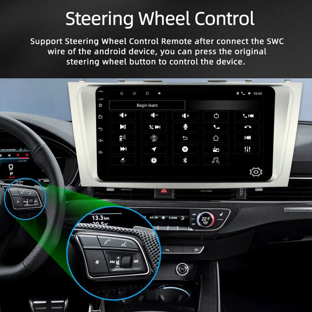 For Toyota Camry 2007-2011 9" Car Stereo Radio Android 14 Carplay GPS Camera