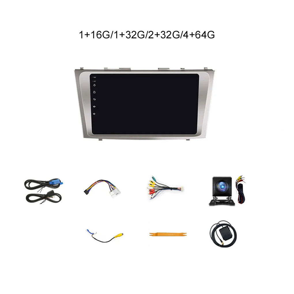 For Toyota Camry 2007-2011 9" Car Stereo Radio Android 14 Carplay GPS Camera