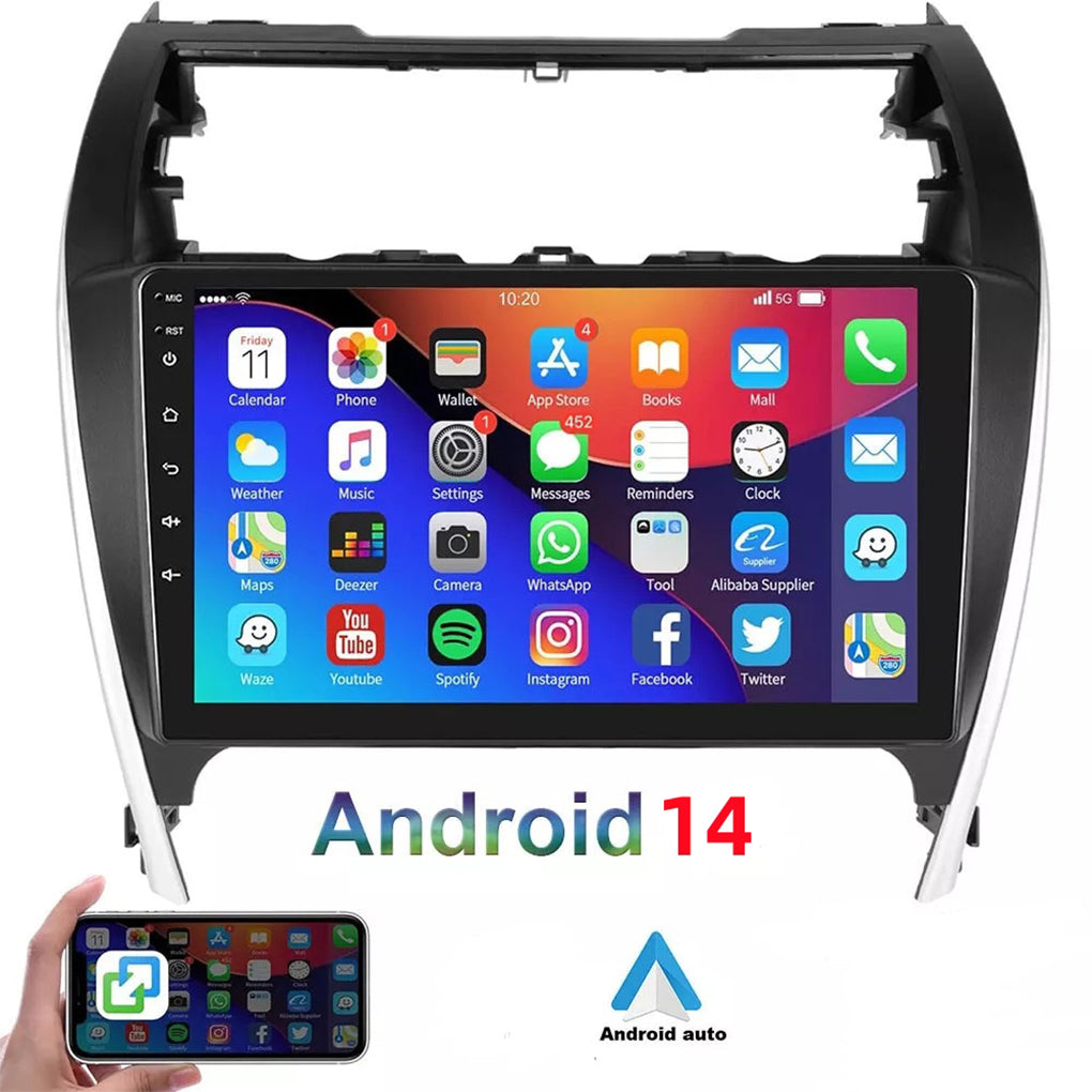 For 2012-2014 Toyota Camry 10.1" Car Radio Stereo WiFi Android 14.0 GPS Navigation