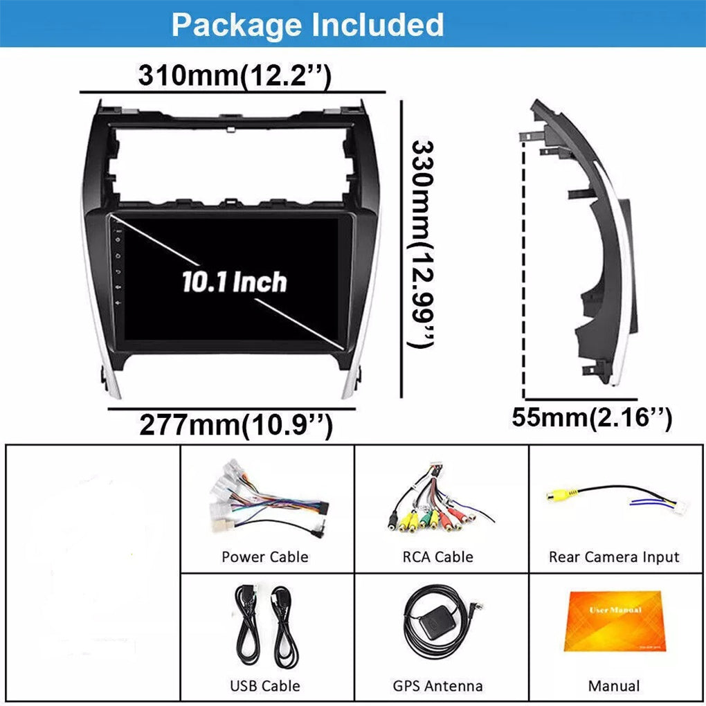 For 2012-2014 Toyota Camry 10.1" Car Radio Stereo WiFi Android 14.0 GPS Navigation