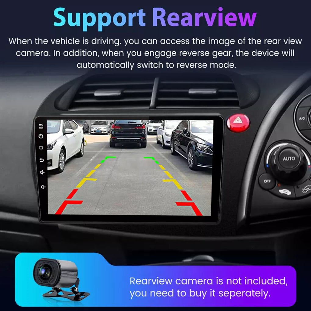 For 2005-2011 Honda Civic Hatchback Car Stereo Radio GPS BT Carplay Android Auto