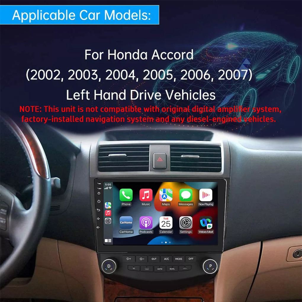 For 03-07 7th generation Honda Accord navigation dedicated 10.1 inch Android 14 large screen Accord 7th generation navigation car radio