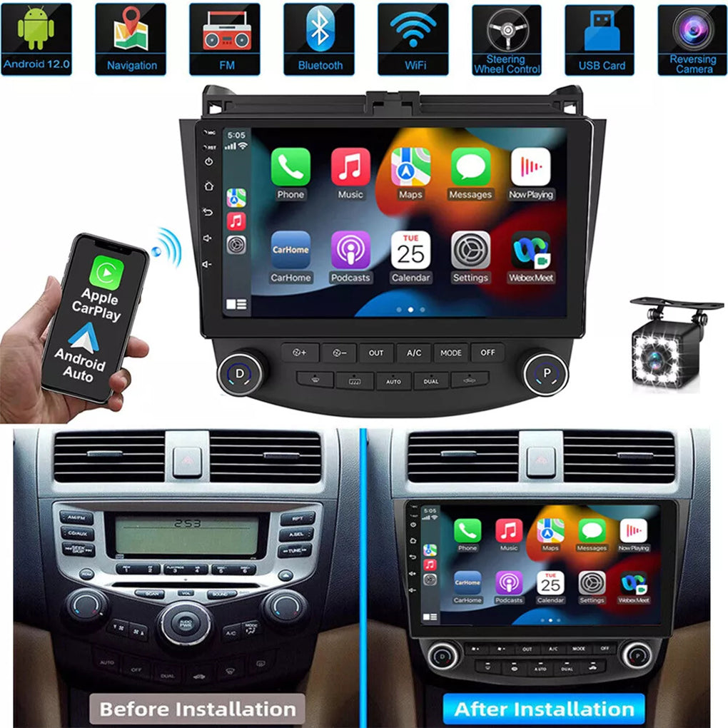 For 03-07 7th generation Honda Accord navigation dedicated 10.1 inch Android 14 large screen Accord 7th generation navigation car radio