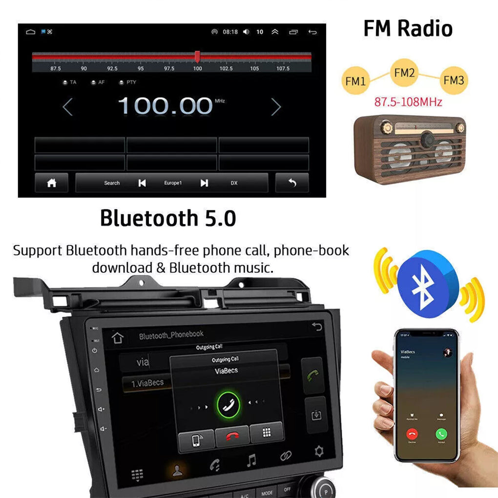 For 03-07 7th generation Honda Accord navigation dedicated 10.1 inch Android 14 large screen Accord 7th generation navigation car radio