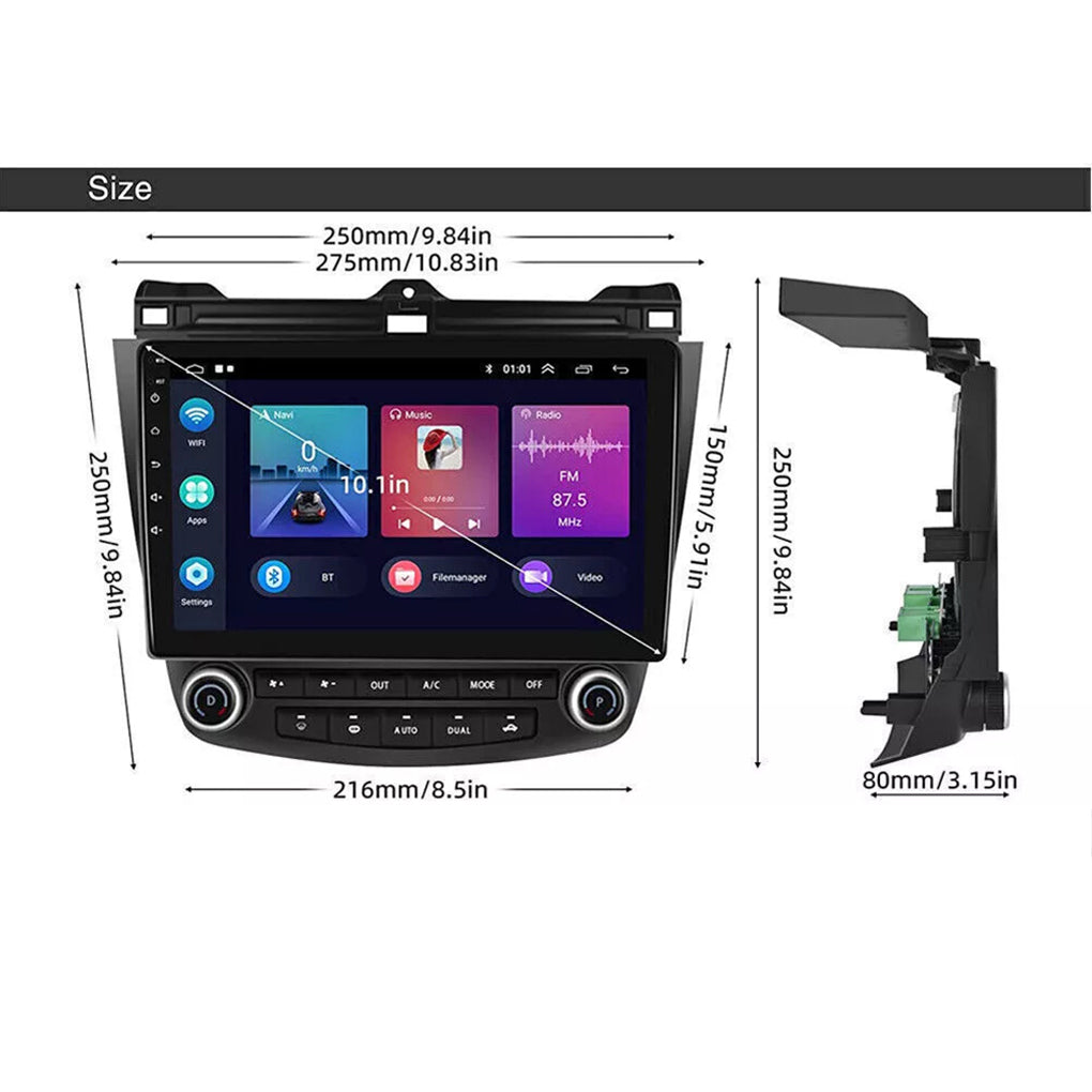 For 03-07 7th generation Honda Accord navigation dedicated 10.1 inch Android 14 large screen Accord 7th generation navigation car radio