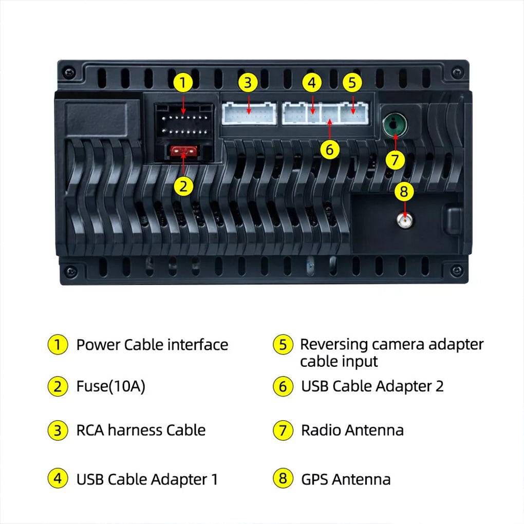 Car Stereo Radio For Honda CRV Carplay Android 14 2007-2011 Navigation WiFi BT GPS+Camera