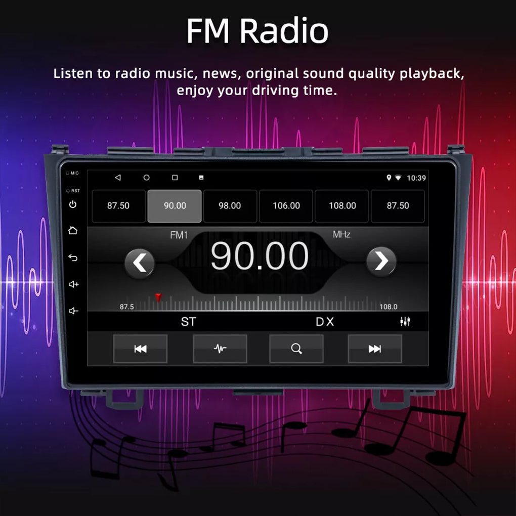 Car Stereo Radio For Honda CRV Carplay Android 14 2007-2011 Navigation WiFi BT GPS+Camera